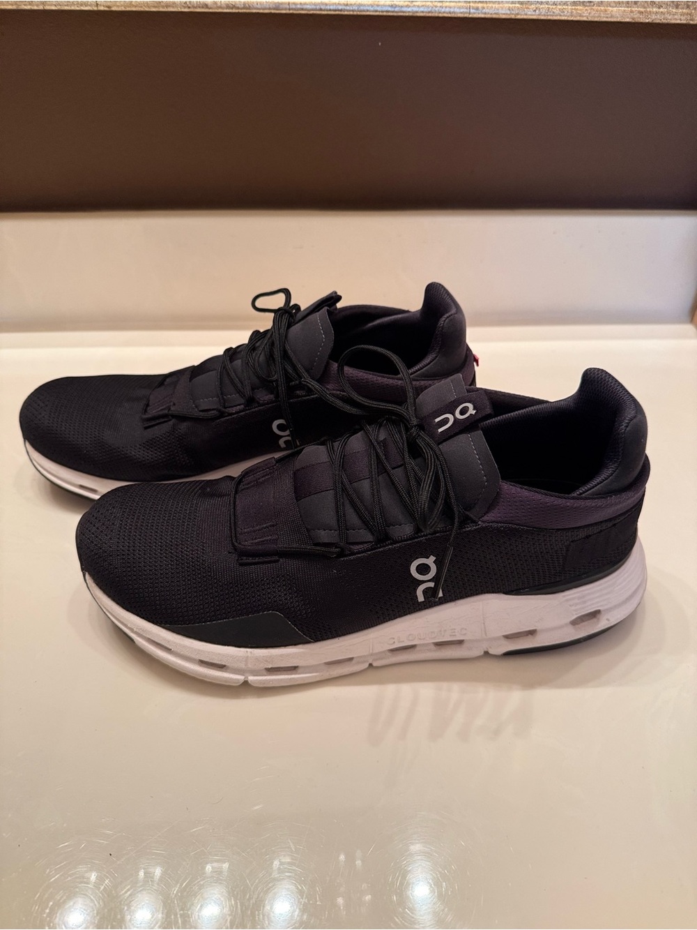 On Cloud CloudNova 2 Sneakers, Phantom (Black) & White, 11.5M